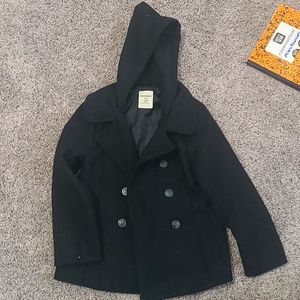 Old Navy wool peacoat black size 6-7